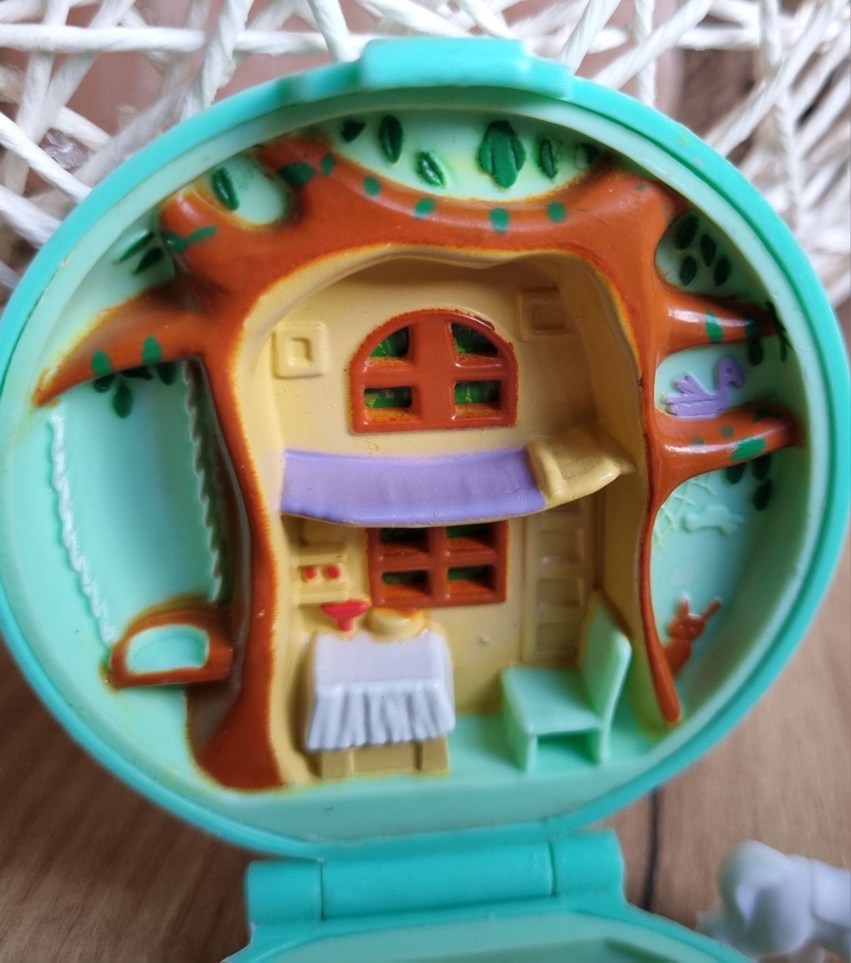 Stary zestaw Polly Pocket vintage Bluebird Forest 1992 las