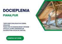 Ocieplenie ocieplanie izolacja pianą amerykańską pianka PUR poddasza