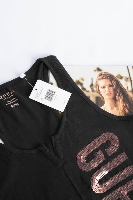 GUESS ОРИГІНАЛ. Нова жіноча майка теніска футболка топ чорна черная