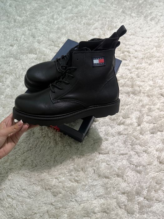Шкіряні черевики чоловічі Tommy jeans під мартенси 44 розмір