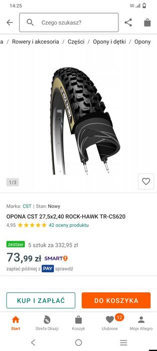Opony rowerowe cst