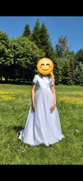 Wielki zestaw komunijny sukienka dla dziewczynki i akcesoria