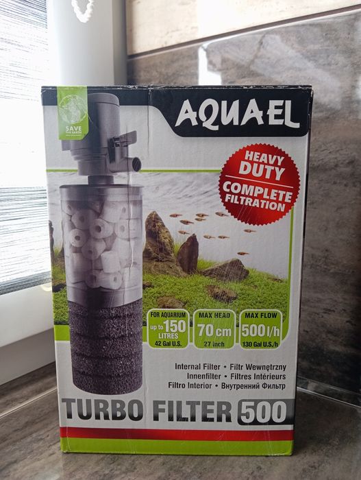 Akwarium 55 l + filtr turbo 500