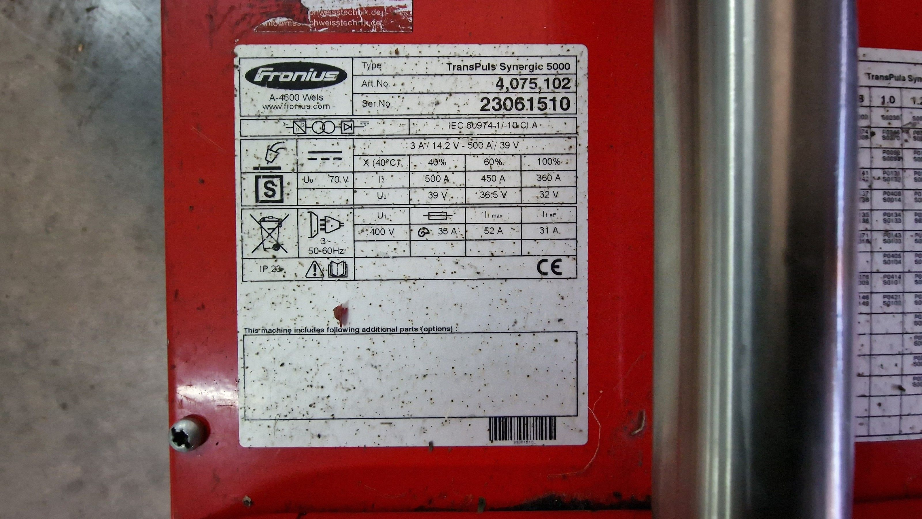 Spawarka Fronius Transpuls Snergic 5000