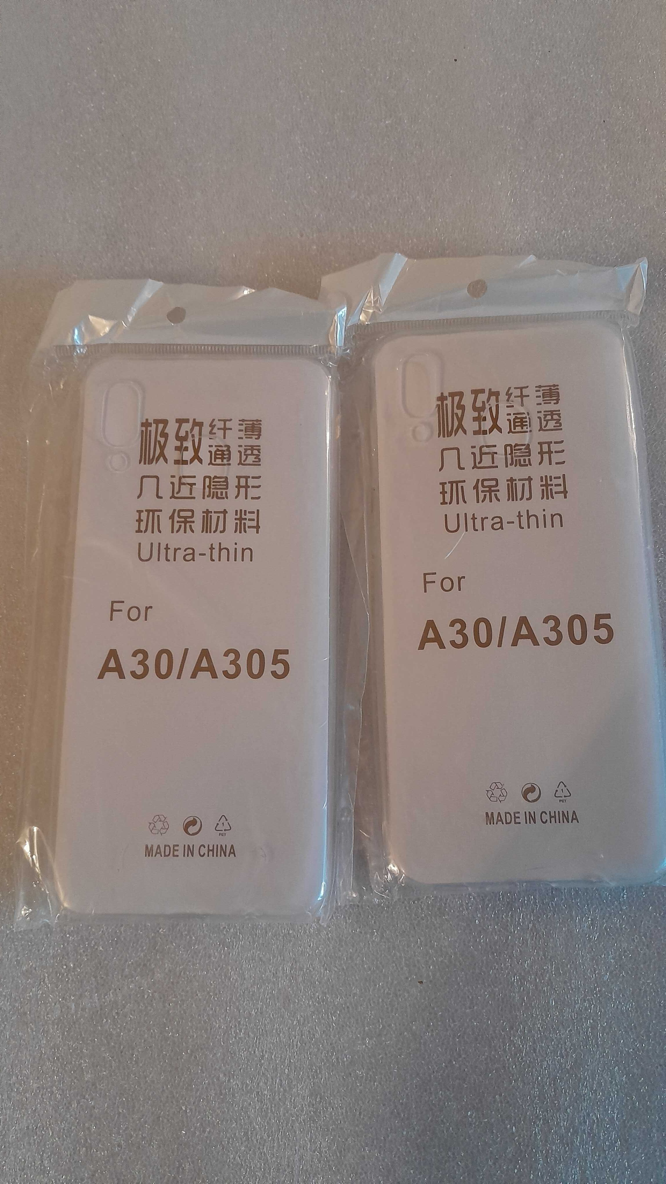 etui do Samsung A30/A305 bezbarwne 2 sztuki -1 szt gratis