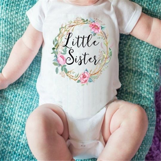 Body fofo "little sister" 3-6 meses
