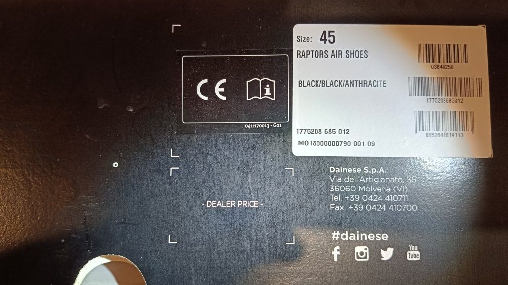 Botas Dainese Raptors Air