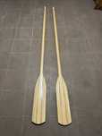 Drewniane wiosła 2 szt szalupowe do łodzi łódki  220cm 240cm