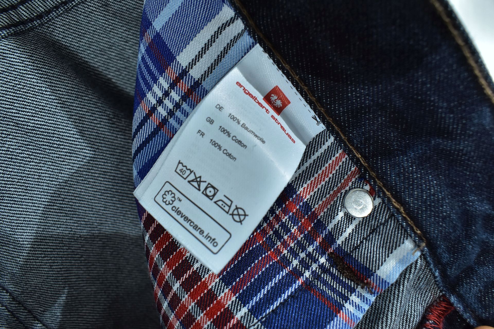 Engelbert Strauss 5 Pocket Męskie Spodnie Jeansowe W36 L32 Nowe 52