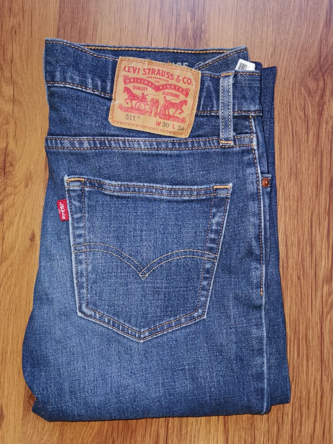 Levi's 511 Slim W30 L34 spodnie jeansowe jeansy Levis Performance