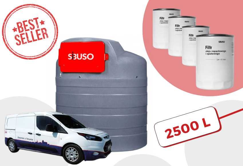 Zbiornik na paliwo diesel do oleju napędowego ON SIBUSO 2500L