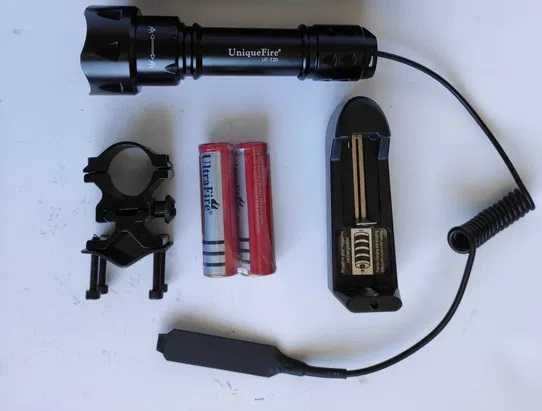 Kit Lanterna Infra vermelhos IR 850NM UF - T20 Iluminador Caça Zoom