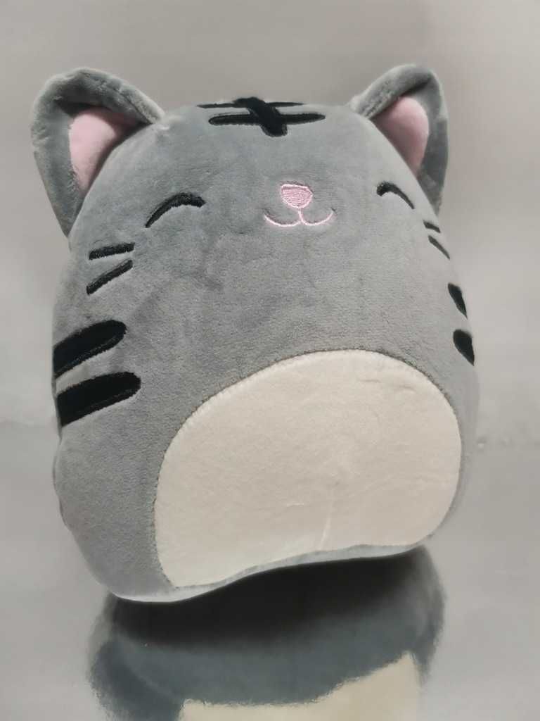 Squishmallows szary pręgowany kotek 19cm maskotka pluszak kot