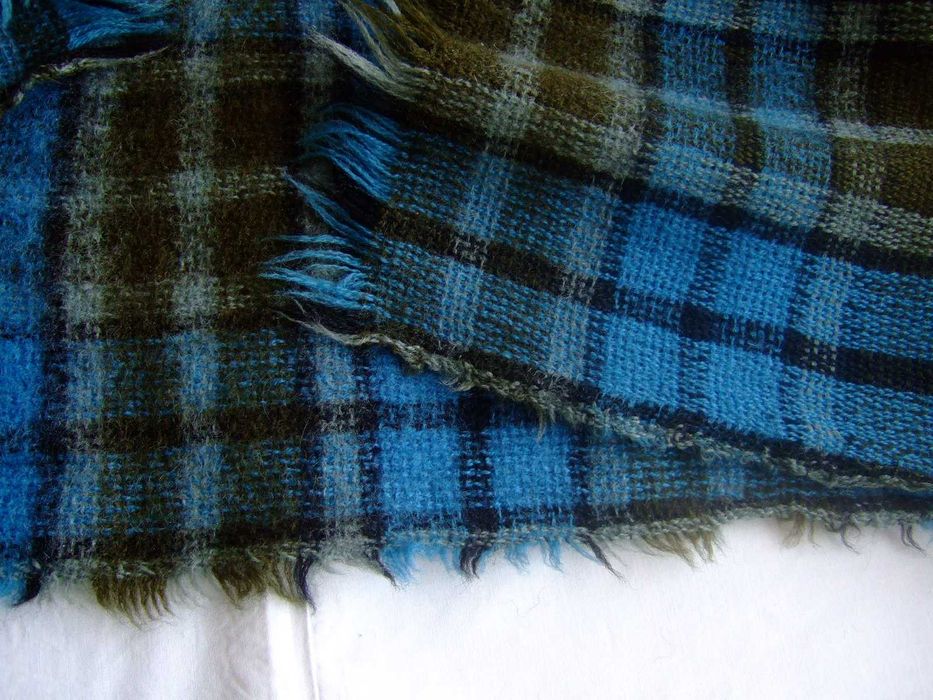 szal szalik duży koc wełniany wełna moher mohair 47x165 cm