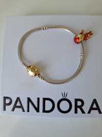 Bransoletka Pandora serce + charms Iron Man Marvel