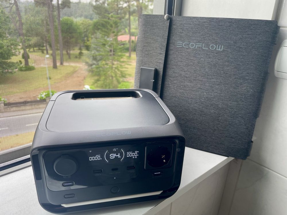Powerstation Ecoflow River 3 Plus + Painel Solar 60w