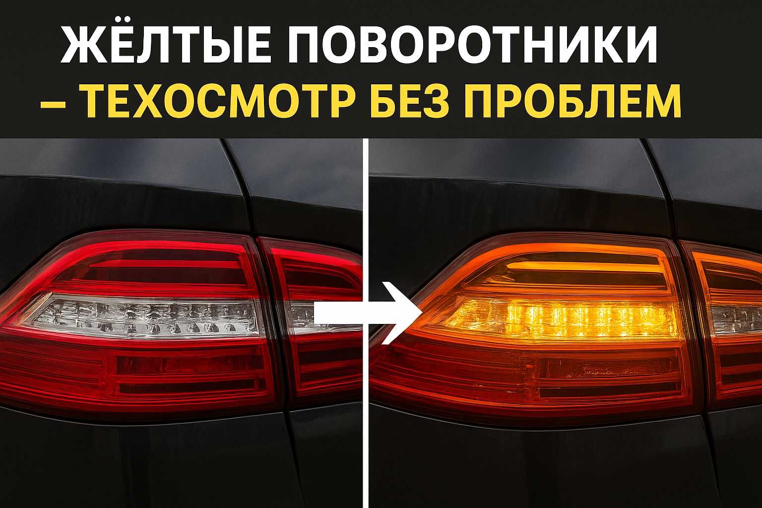 Mercedes W166 ML / GLE — жёлтые поворотники, как в Европе! (Одесса)
