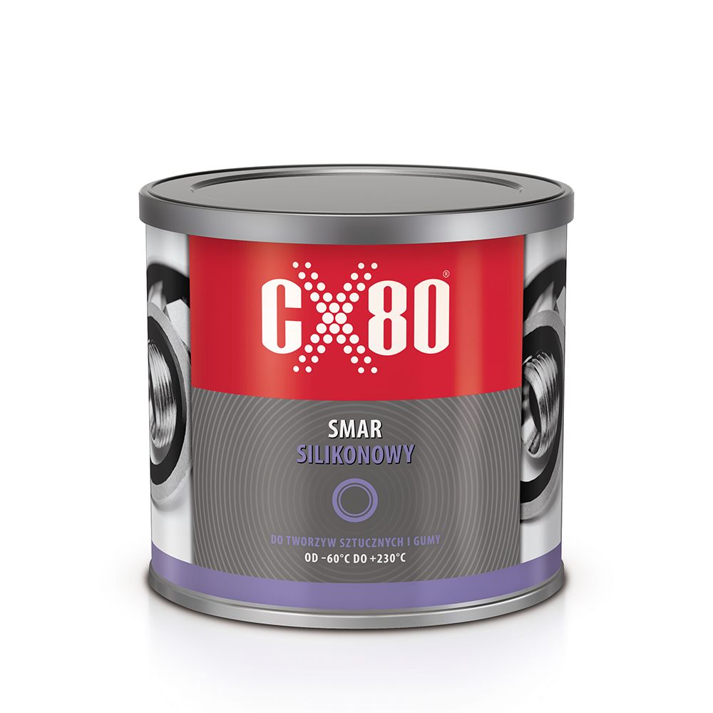 CX80 Smar silikonowy 500g bezbarwny smar do tworzyw sztucznych i gumy