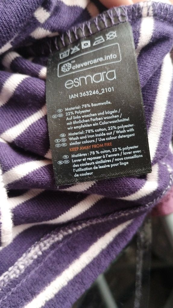 Женская махровая пижама Esmara, костюм для дома и сна, размер S
