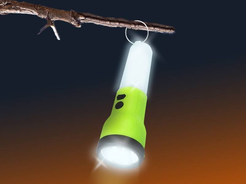 Akumulatorowa latarka ręczna lampka wisząca LED 2W + SMD 1W LXLL145