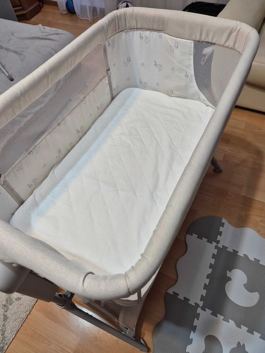 Łóżeczko dostawne leonie plus beige sand