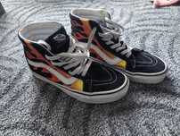 Vans Flame ogien off the wall wysokie 36,5 , okazja