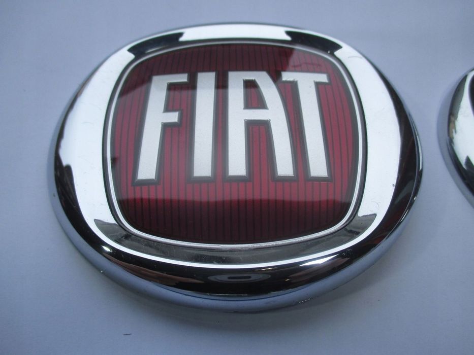 EMBLEMAT ZNACZEK LOGO FIAT DUCATO TYŁ 120mm 12 cm ORYGINAŁ NOWY