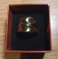 Srebrny pierścionek pozłacany R20 pr.925