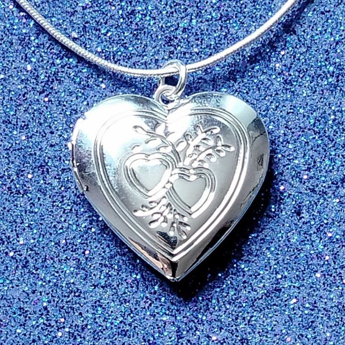 Кулон для фото с цепочкой, подвеска. Серебряная цепочка