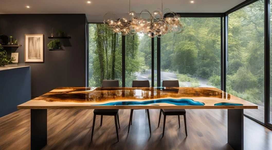 Mesas de Epoxy: Arte, Elegância e Exclusividade no Seu Espaço!