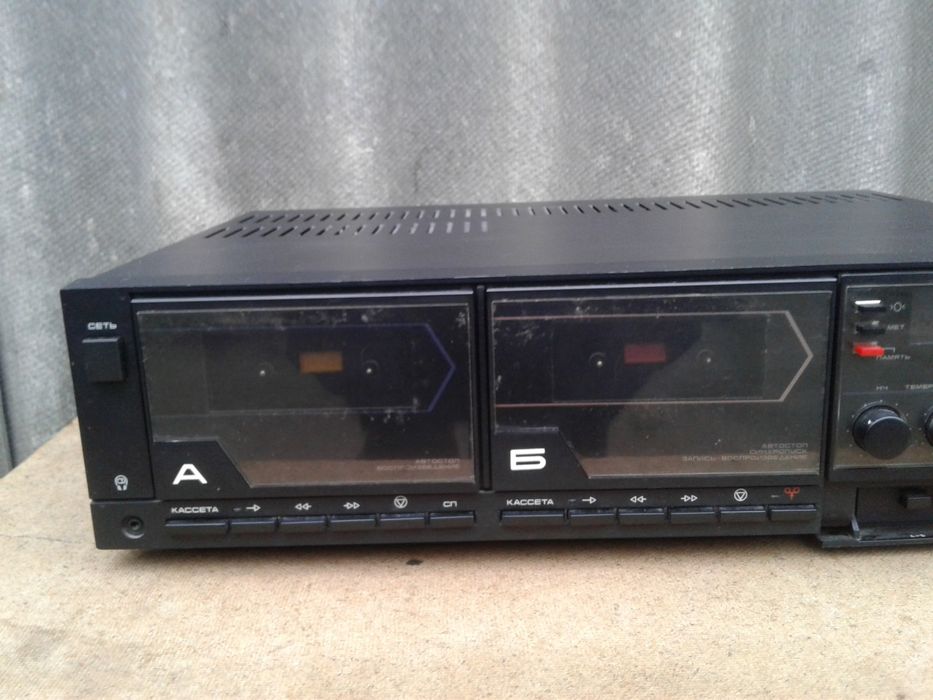 Магнитофон кассетный приставка Маяк 242 С СССР магнитола магнітофон
