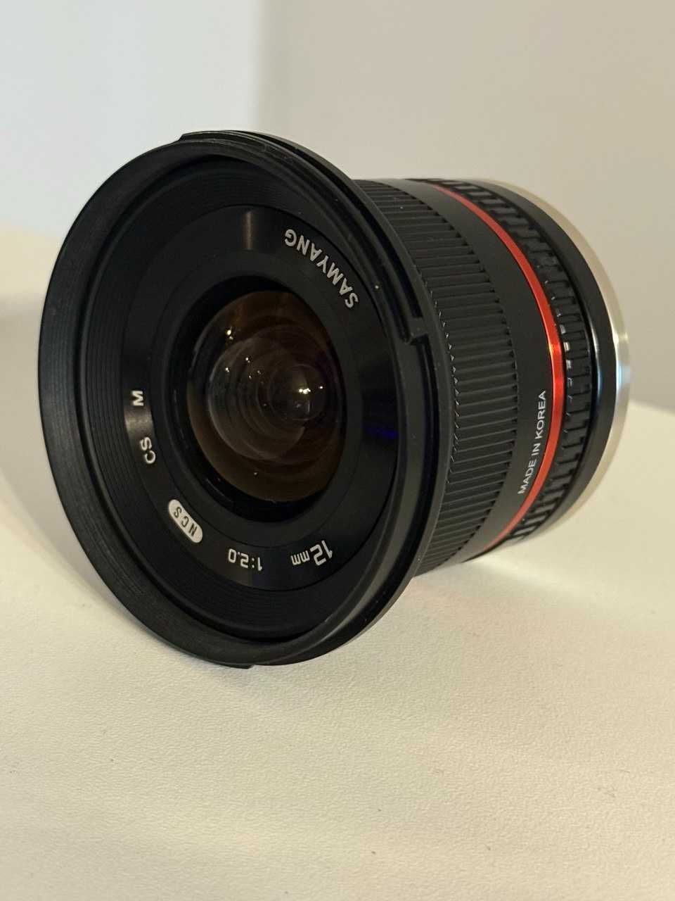 Obiektyw Samyang 12mm f/2.0 NCS CS Czarny (Canon M)