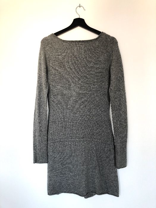 szara swetrowa tunika / sukienka H&M