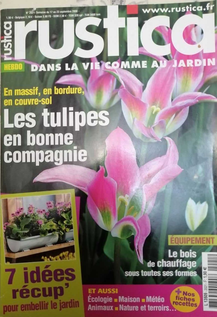 6 revistas francesas RUSTICA / Jardins - como Novas