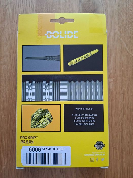 Rzutki lotki dart Target Bolide 11 Soft Tip 90% tungsten 18g 3szt