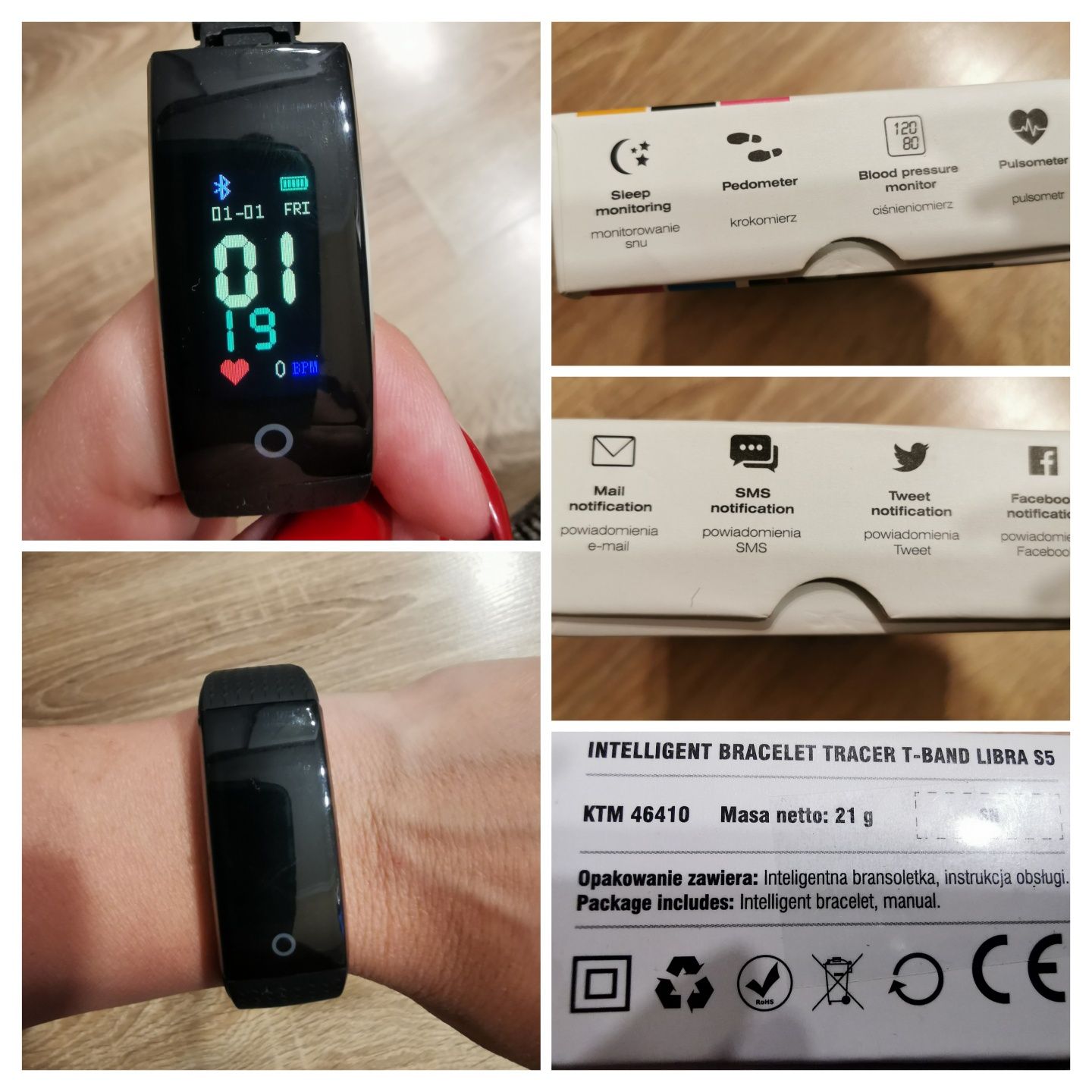 (54) Smartwatch, bracelet t-band libra s5. Tracer