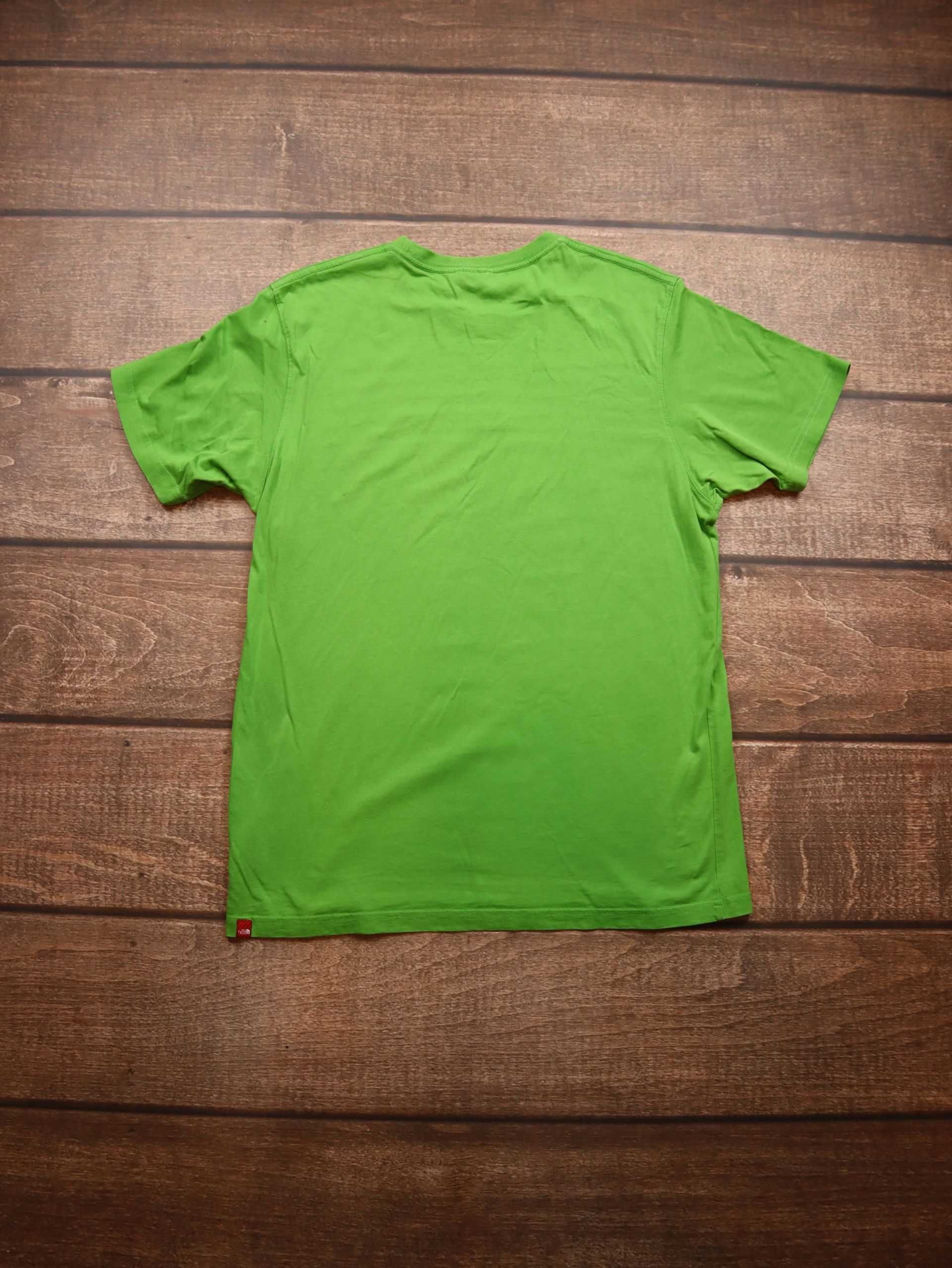 Green TNF The North Face tshirt zielona koszulka z krótkim rękawem