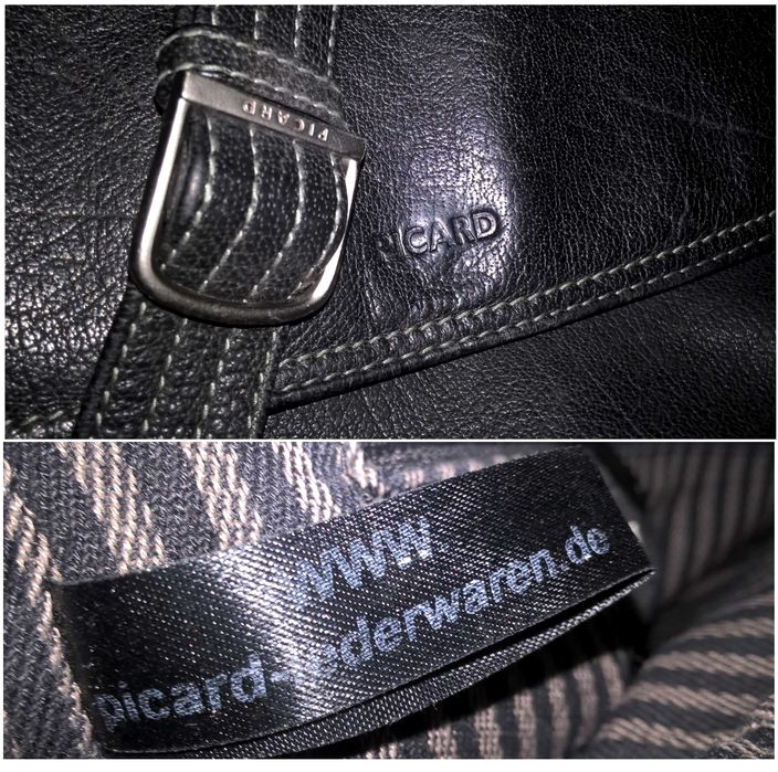 Кожаная сумка Picard Германия кросс боди на плечо новая