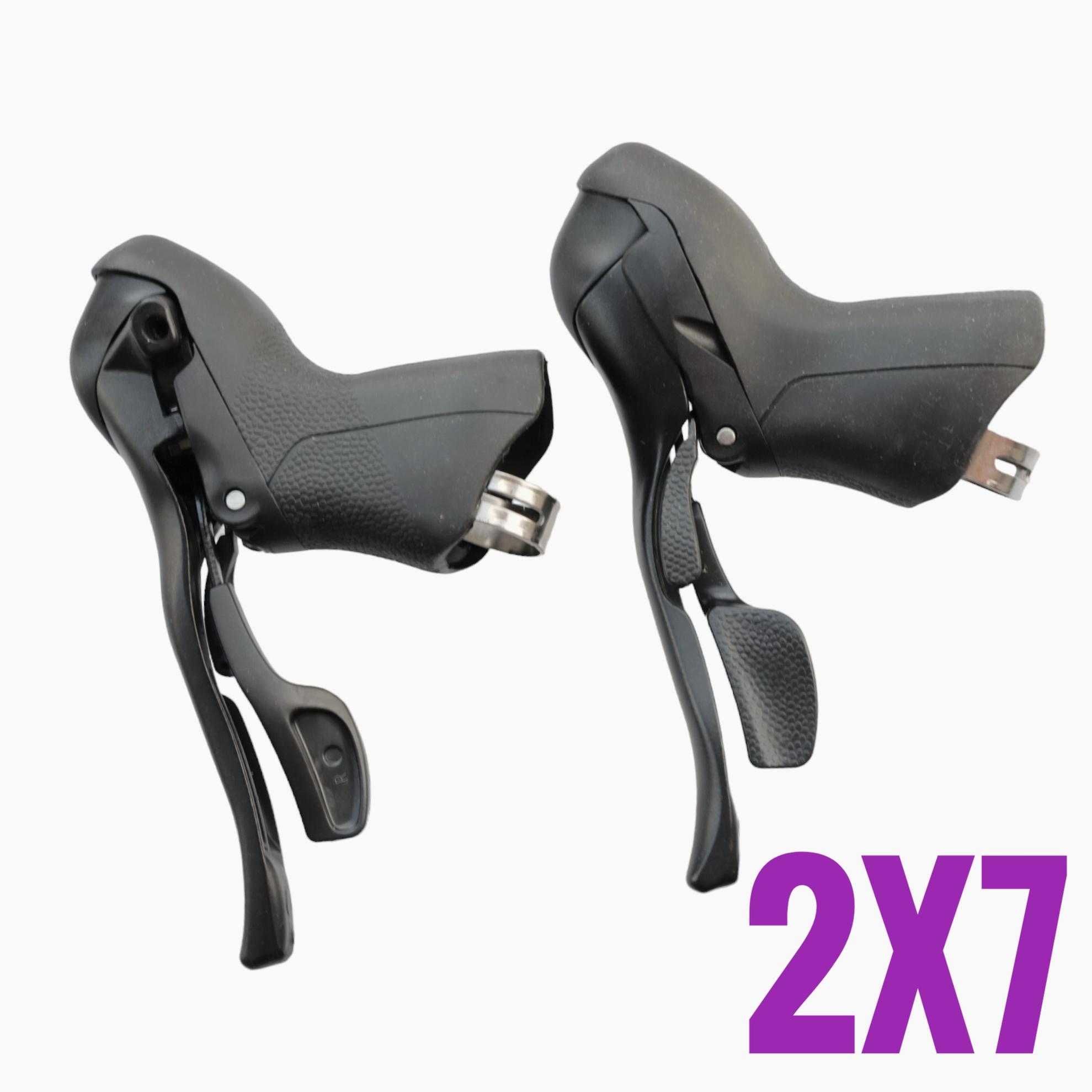 Nowe! MICRONEW 2x7 klamkomanetki manetki klamki szosowe microshift
