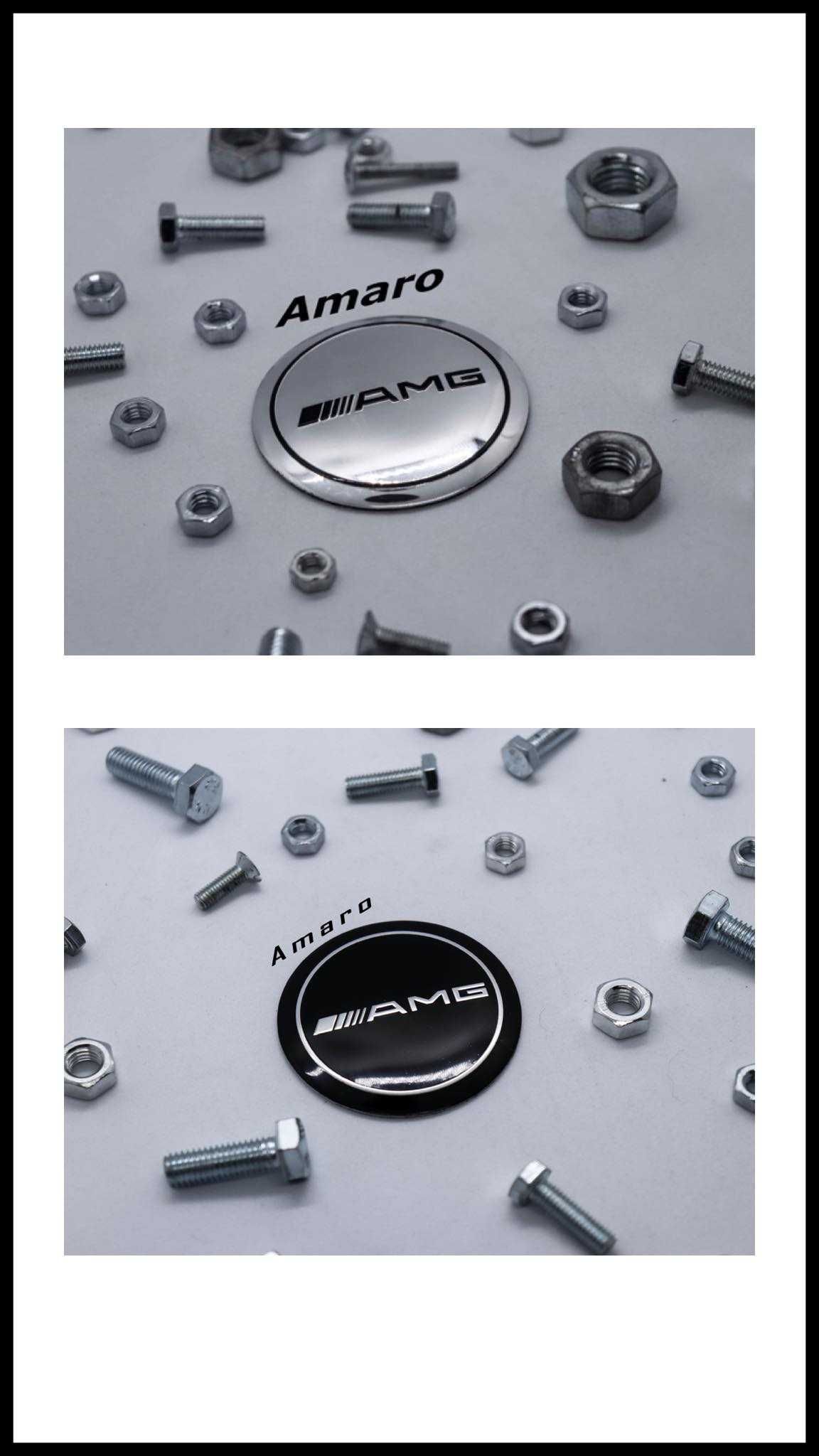 4 Símbolos/Logos para Jantes em Alumínio Merdeces AMG (2 Cores)| NOVOS
