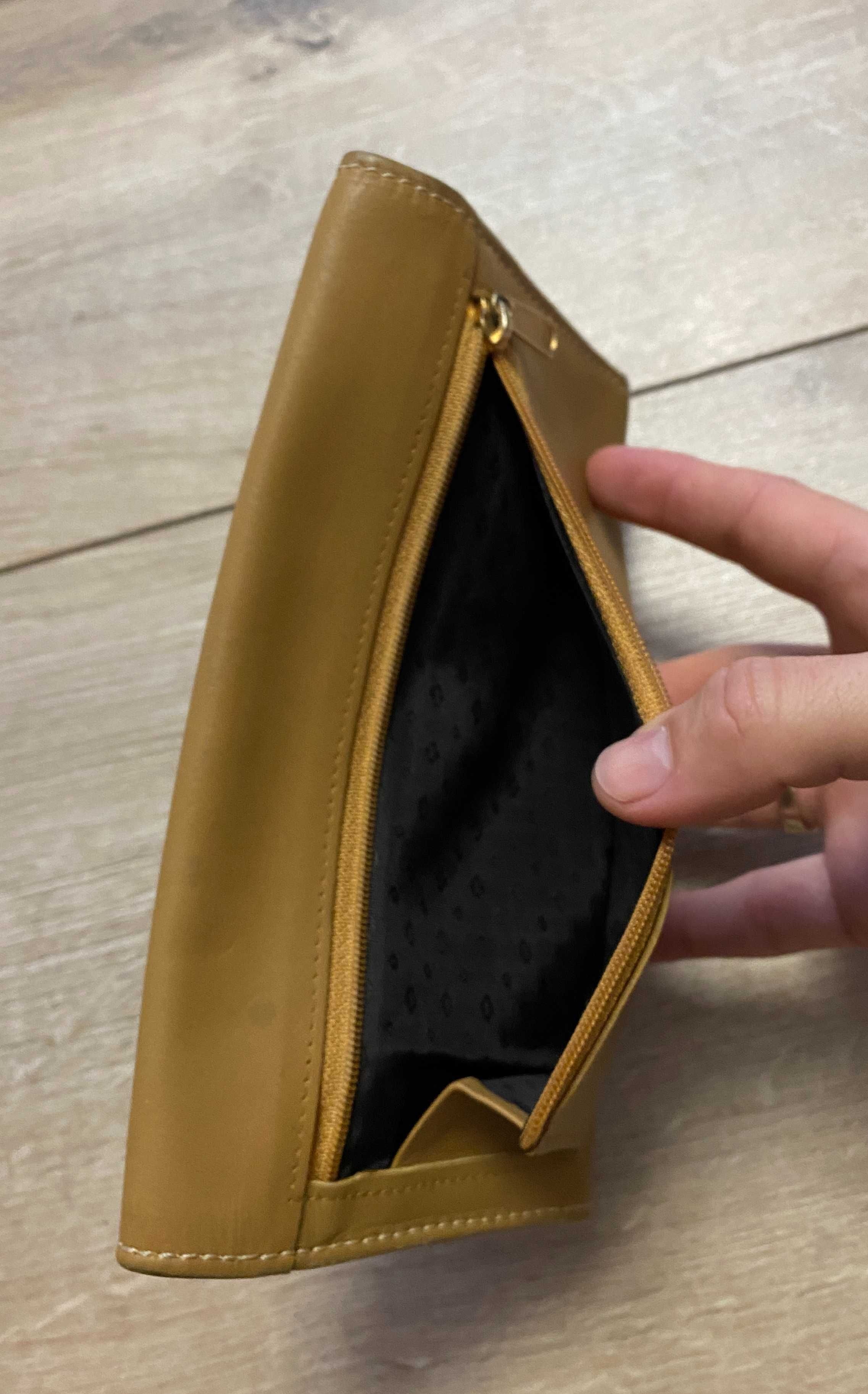 Редкий винтажный Кошелек Coach Bleecker Camel Combination Wallet