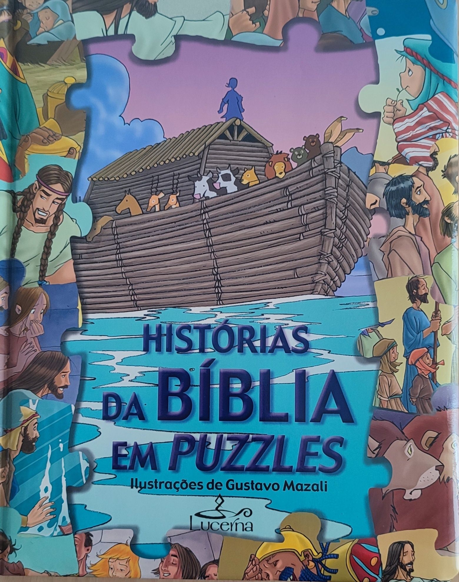 Livro "História da bíblia em puzzles"