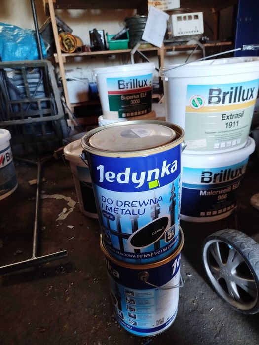 Farba Brillux 15l x24, ściany, elewacje, Jedynka metal  Cena za całość