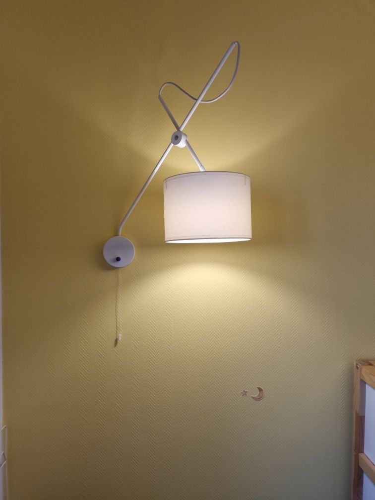 Komplet 2 kinkiety ze sznurkiem (lampa ścienna)