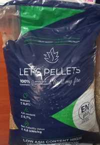 pellet drzewny Let's Pellets worek 15 kg skład opału pelet