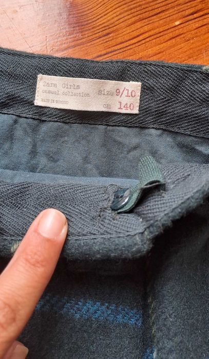 Saia quadrados Zara 10 anos