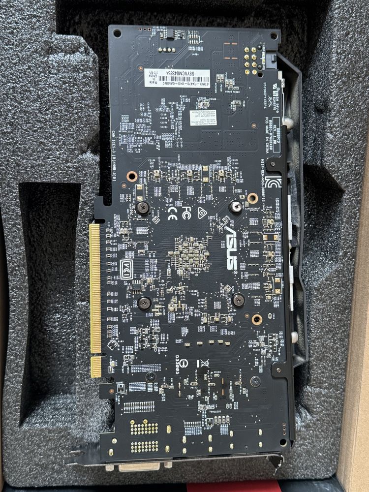 Відеокарта Asus Rog strix r× 470 4gb