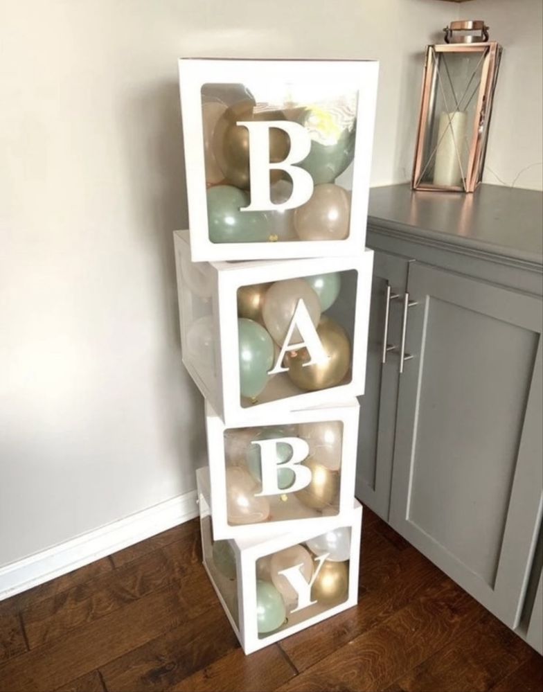 Napis Baby Box bialy