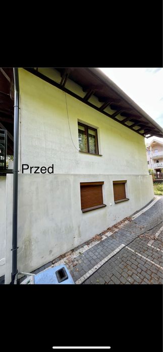 Mycie i malowanie pomieszczeń gospodarczych, kostki oraz elewacji