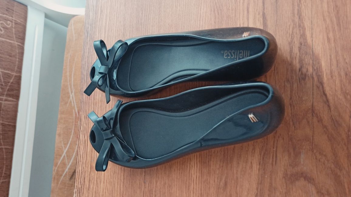 Czarne baleriny / czółenka Melissa meliski  39 24,5 cm